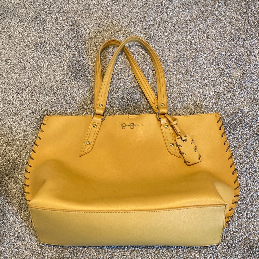 Jessica Simpson large Yellow Tote Bag